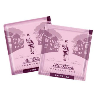 Чай пакетированный черный с чабрецом Mr.Brown в индивид. упаковке 2 гр., коробка 300 шт